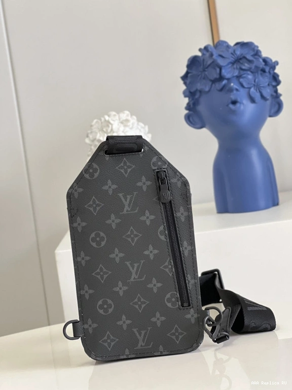 Aaa replica bags VUITTON LOUIS SAUMUR SLINGBAG 0807